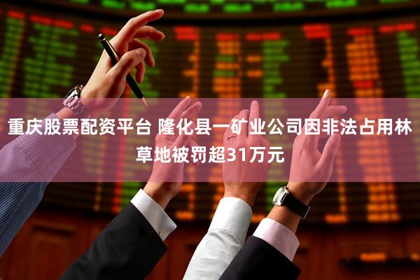 重庆股票配资平台 隆化县一矿业公司因非法占用林草地被罚超31万元